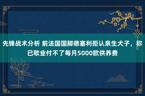 先锋战术分析 前法国国脚德塞利拒认亲生犬子，称已歇业付不了每月5000欧供养费